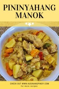 My Pininyahang Manok Recipe - Kusinang Pinoy