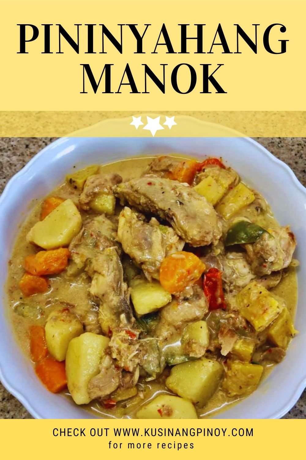 Pininyahang Manok Pinterest