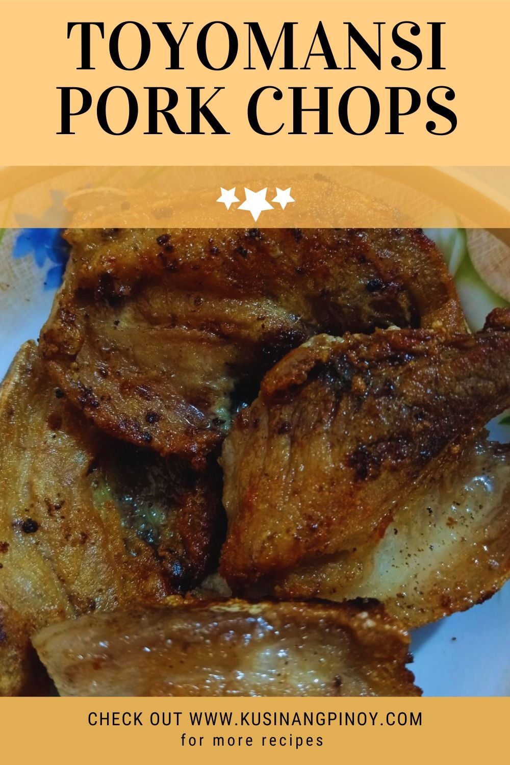 Toyomansi Pork Chops