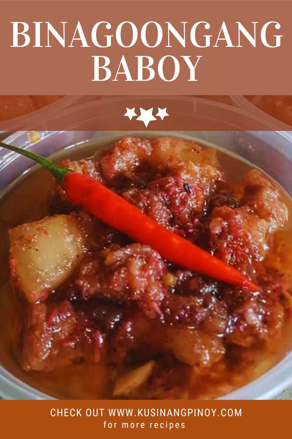 Binagoongang Baboy Pinterest